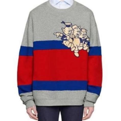 pig sweater gucci|gucci three little pigs logo.